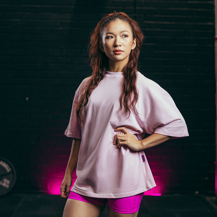 Camiseta Oversize Nova (Rosa Pastel) - Unisex
